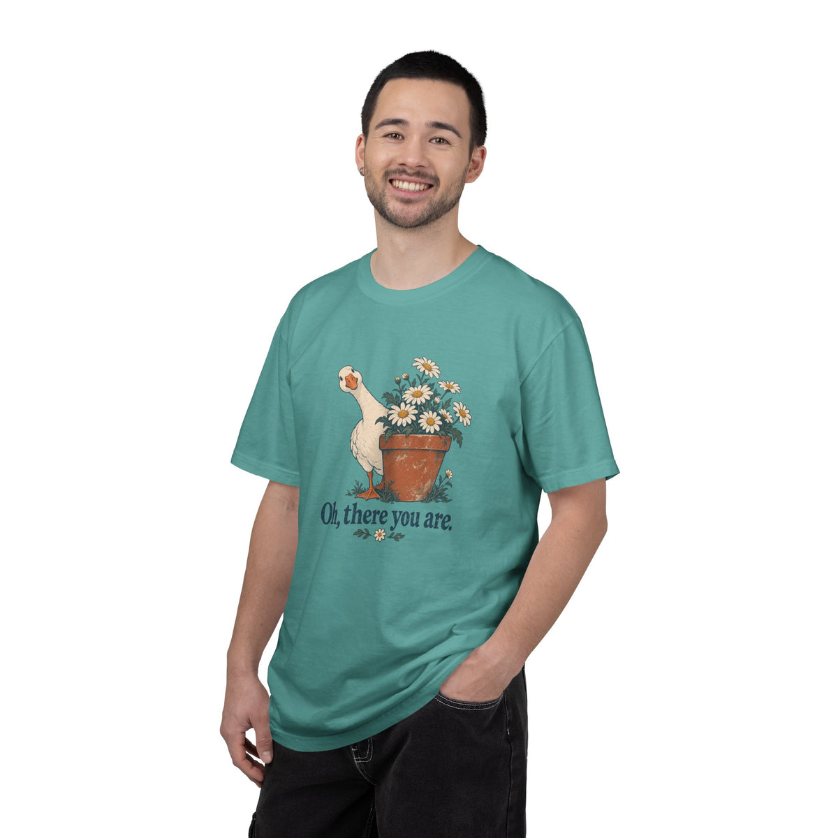 Oh, There You Are | Flower Pot Goose Tee