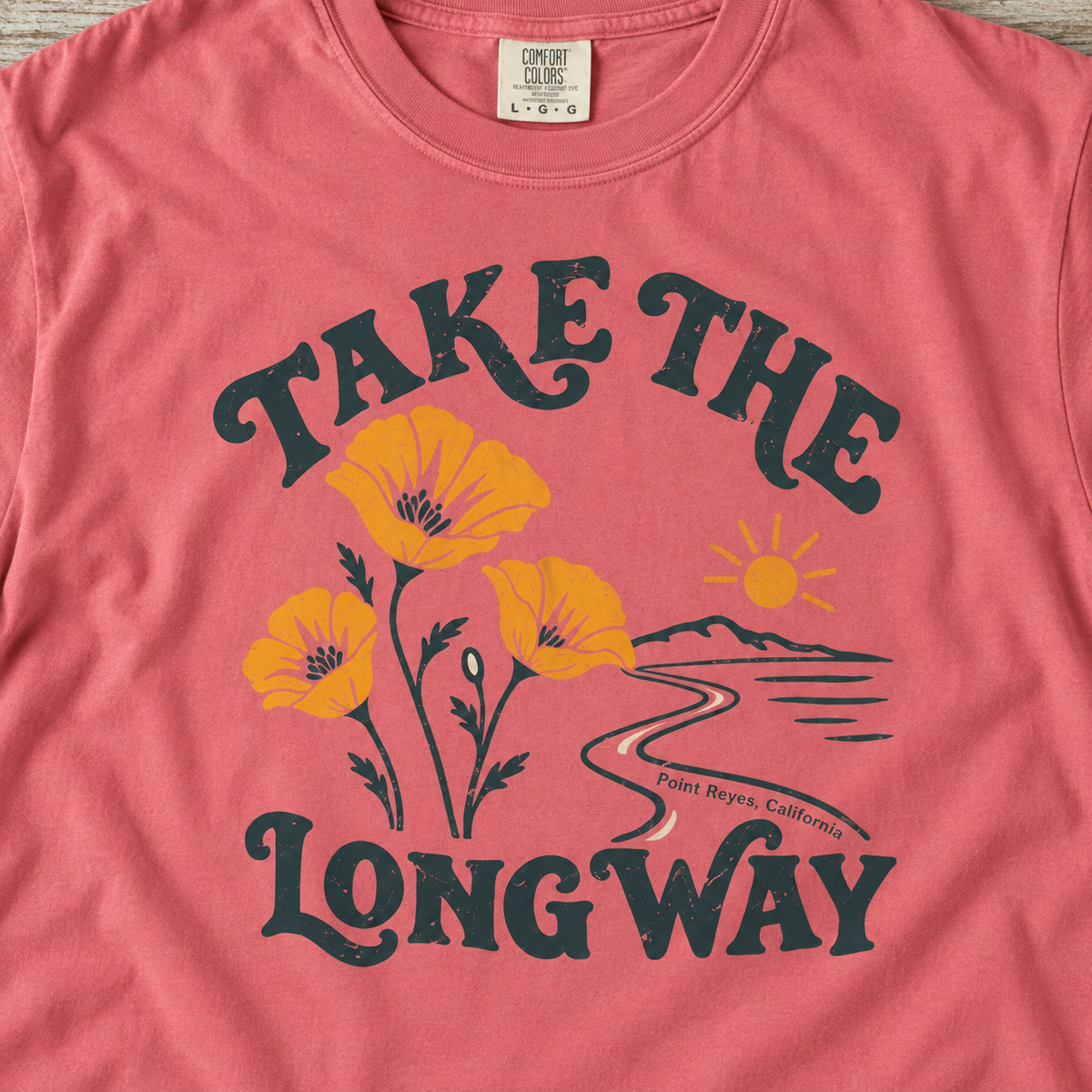 Take the Long Way | Point Reyes, California Tee
