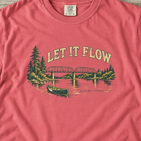 Let It Flow | Russian River, California Tee