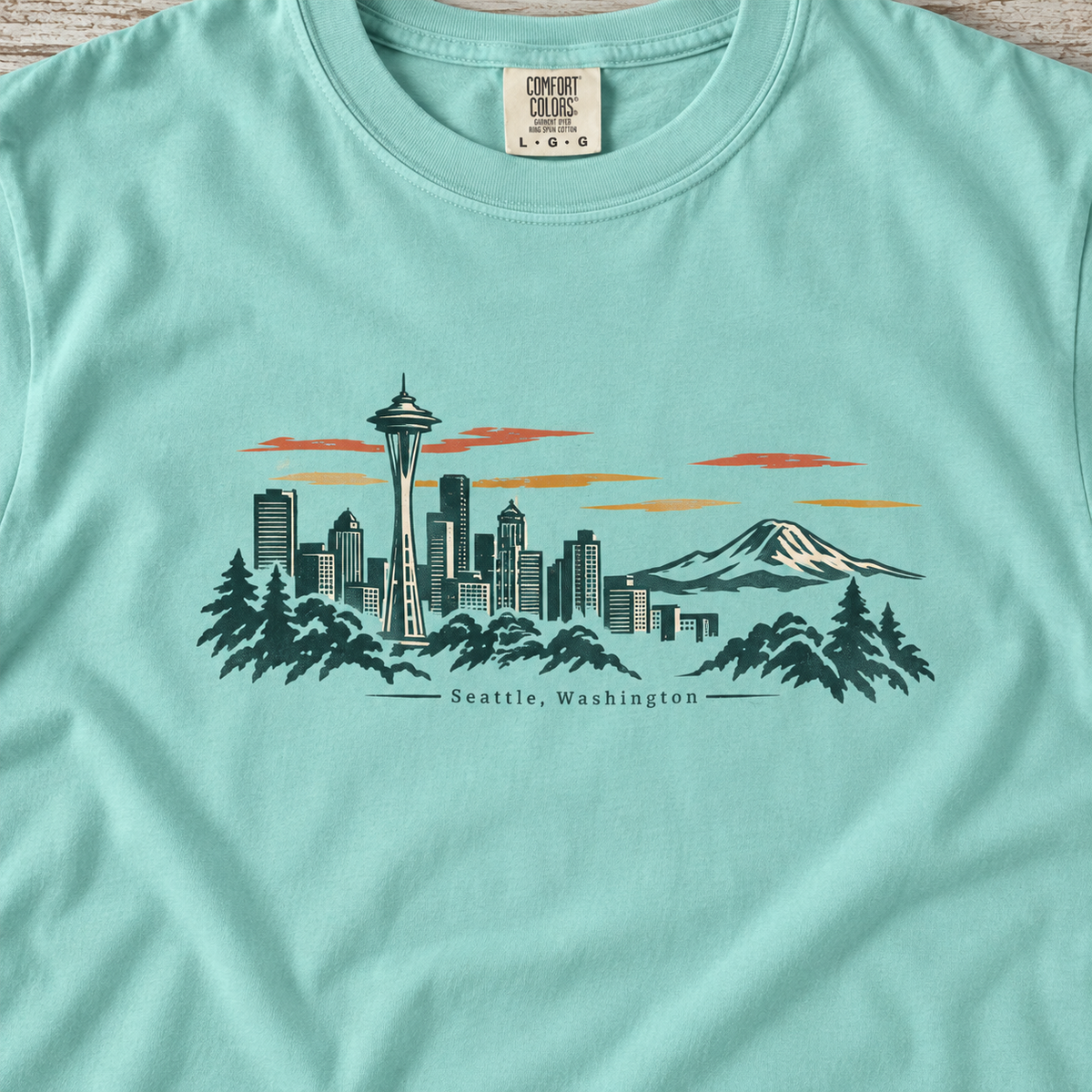 A Clear Day | Seattle, Washington Tee