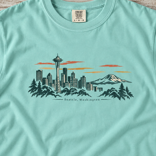 A Clear Day | Seattle, Washington Tee