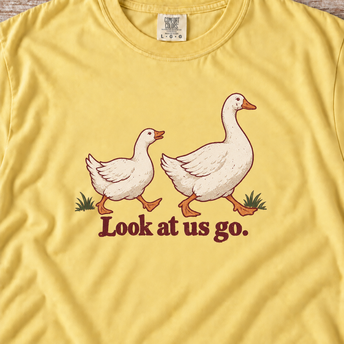 Look at Us Go | Waddling Geese Tee