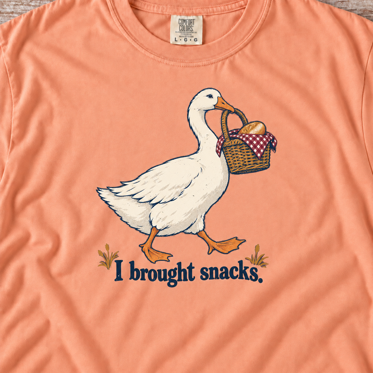 I Brought Snacks | Picnic Goose Tee