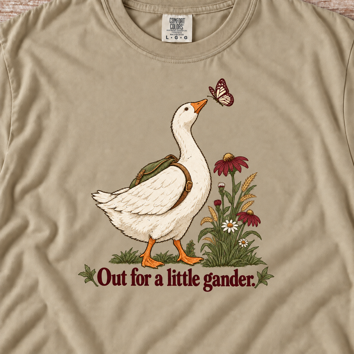 Out for a Little Gander | Wildflower Goose Tee