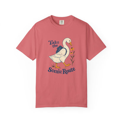 Take the Scenic Route | Backpack Goose Tee
