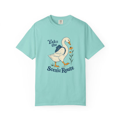Take the Scenic Route | Backpack Goose Tee